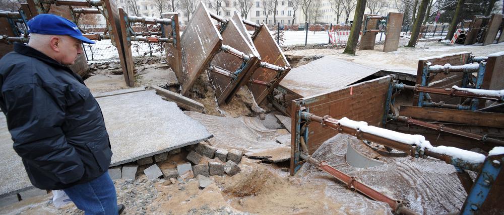 Ein Rohrbruch sollte möglichst schnell gemeldet werden.