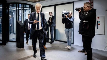 Der niederländische Wahlsieger und Rechtspopulist Geert Wilders. 
