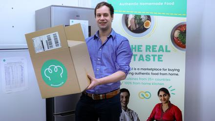 Martin Schmidt, der CEO von HomeMeal, sucht in Potsdam Köche, die gerne zuhause arbeiten.