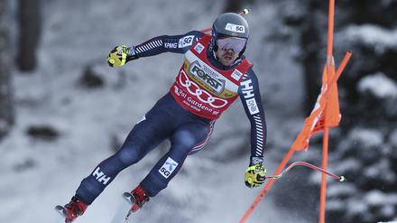 Favorit in Gröden. Aleksander Aamodt Kilde aus Norwegen in Aktion. 
