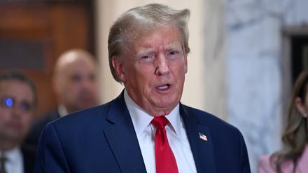 Der ehemalige US-Präsident Donald Trump am New Yorker Supreme Court.