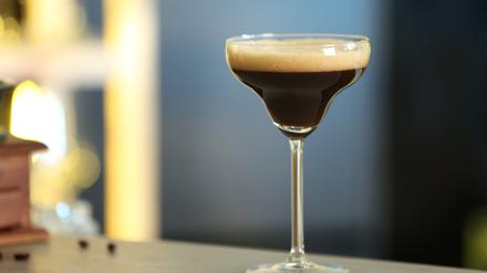Ein Martini-Espresso-Cocktail. 