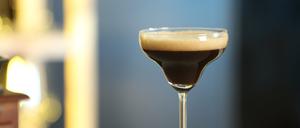 Ein Martini-Espresso-Cocktail. 