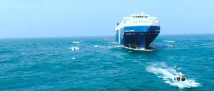 Huthi-Rebellen kaperten bereits am 20. Nvember 2023im Rote Meer das Schiff „Galaxy Leader“.