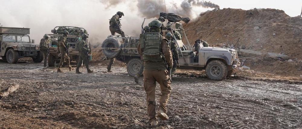 Israelische Soldaten in Gaza.
