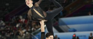 Harmonieren prächtig in der ersten gemeinsamen Saison: Minerva Hase und Nikita Volodin.