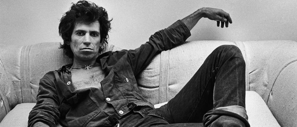 Personifizierte Rockstar-Lässigkeit. Keith Richards 1980 in New York.