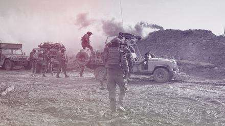 Israelische Soldaten bei einem Einsatz gegen die Hamas im Gazastreifen.