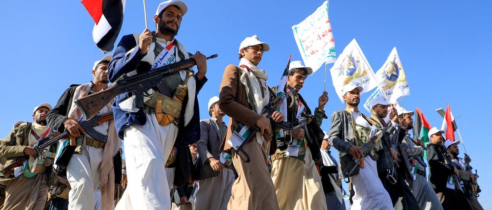 Die Huthis verfügen dank des Irans über hochmoderne Waffensysteme, darunter auch Drohnen und Marschflugkörper.