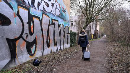Der Weg im Bereich des Schafgraben soll beleuchtet werden. 