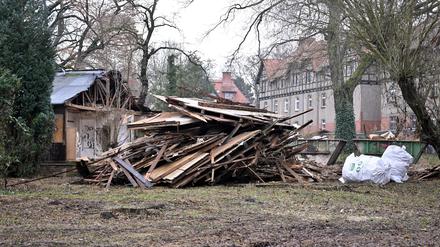 Was von den Häusern übrig blieb: ein aktuelles Foto von der Vorderkappe.
