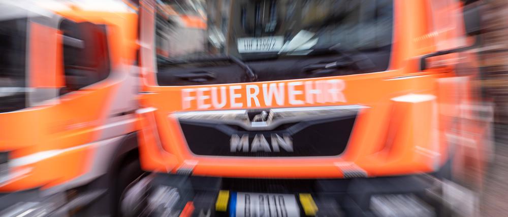 Löschfahrzeug der Berliner Feuerwehr. (Symbolbild)