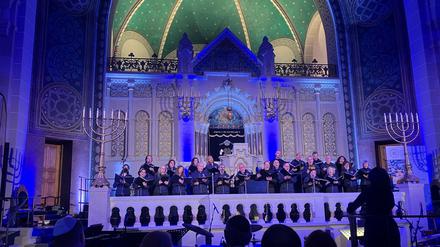 Nashirah Chorale aus Philadelphia beim Auftritt in der Synagoge in der Rykestraße.