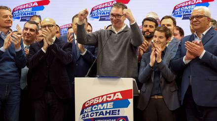  Serbiens Präsident Aleksandar Vucic.