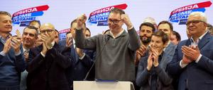  Serbiens Präsident Aleksandar Vucic.