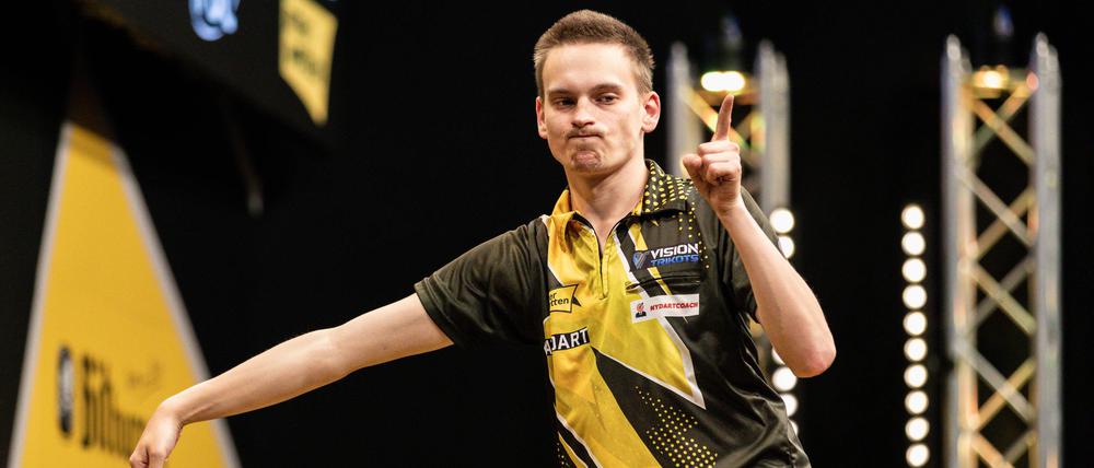 Ricardo Pietreczko ist zum ersten Mal bei der Darts-WM dabei.  