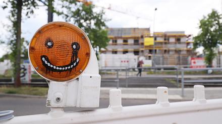 Absperrung vor Baustelle in Potsdam (Symbolbild)