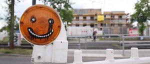 Absperrung vor Baustelle in Potsdam (Symbolbild)