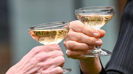 Champagnergläser.