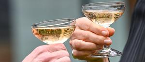 Champagnergläser.