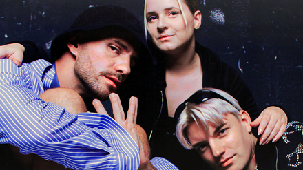 Trio der Galerie Arschgeweih.