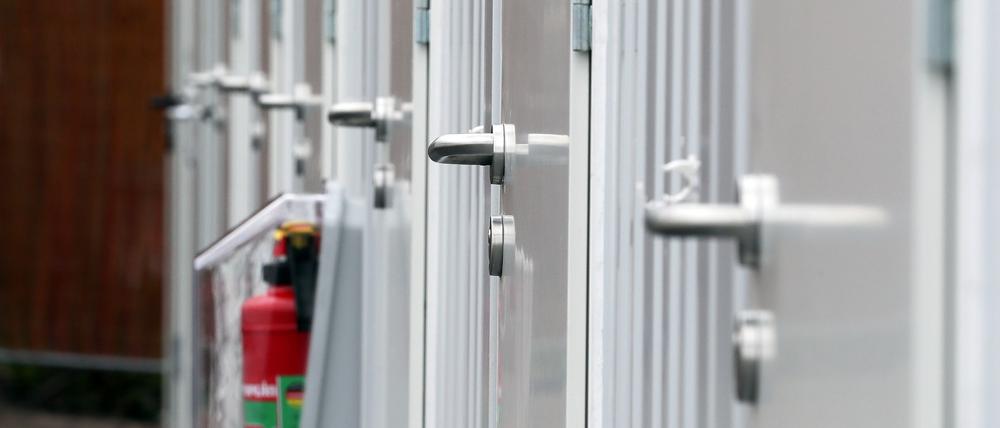 Blick in die städtische Gemeinschaftsunterkunft für Geflüchtete in Potsdam-Fahrland.