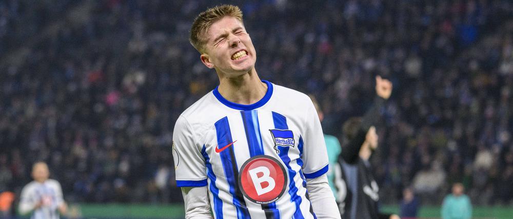 Gustav Christensen kommt in seiner ersten Saison als Profi auf elf Pflichtspieleinsätze für Hertha BSC.