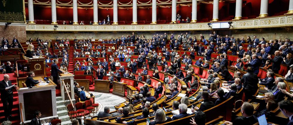 Die französische Nationalversammlung.