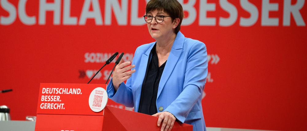 SPD-Chefin Saskia Esken