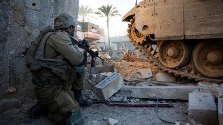 Israelischer Soldat im Gazastreifen