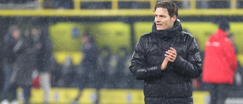 Arg bedröppelt sah Dortmunds Trainer Edin Terzic nach dem Unentschieden gegen Mainz aus.