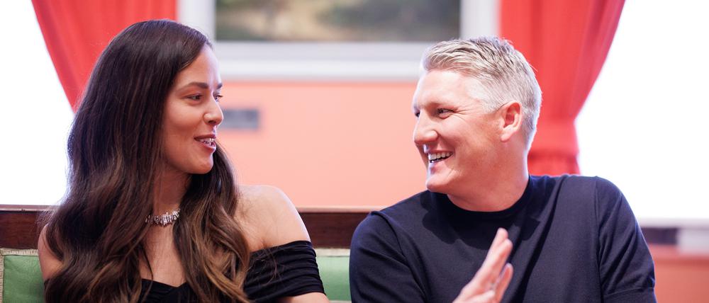 Ana Ivanovic, serbische ehemalige Tennisspielerin, und Bastian Schweinsteiger, ehemaliger deutscher Fußballspieler