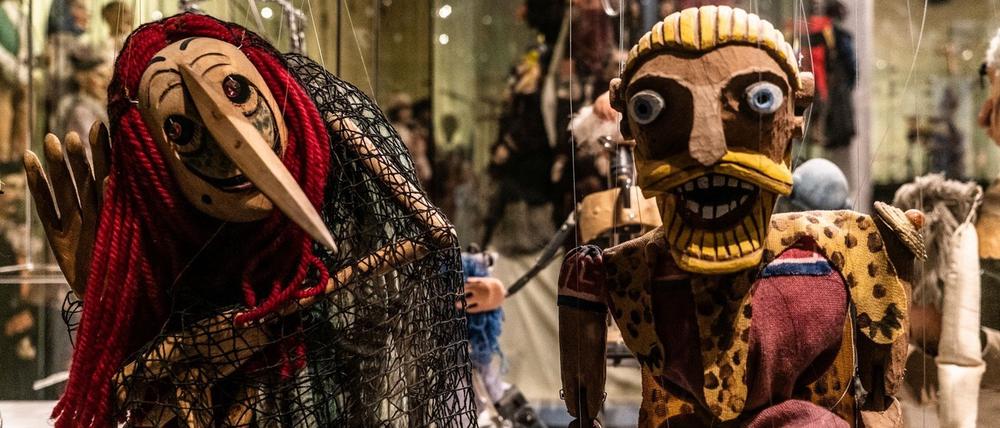 Rund 4000 Marionetten und Handpuppen gibt es im Puppentheater-Museum. 