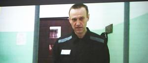 Alexej Nawalny, Oppositionspolitiker aus Russland, während einer Anhörung vor dem Obersten Gerichtshof in Russland am 22.06.2023.