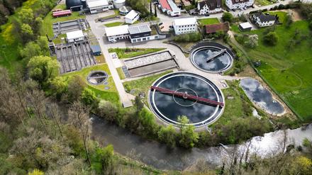 Eine Kläranlage aus Baden-Württemberg.