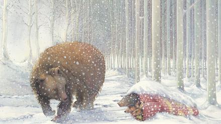 Szene aus dem Kinderbuch "Ein Märchen im Schnee"