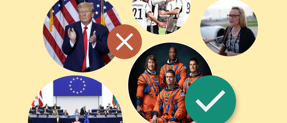 Collage Nachrichtenbilder für News-Quiz
