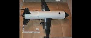 Das Foto der Westmidlands Police zeigt die Drohne