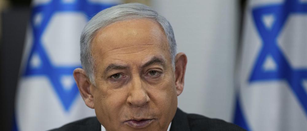 Israels Ministerpräsident Benjamin Netanjahu fordert die Einrichtung einer Sicherheitszone am Gazastreifen.