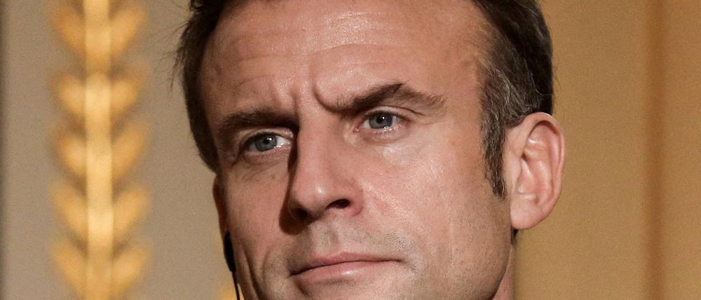 Macron in Paris.
