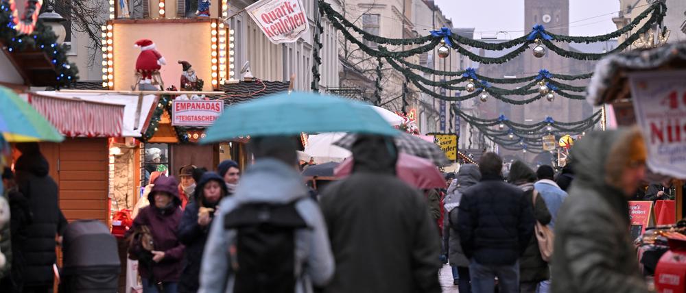Der bisherige Weihnachtsmarkt „Blauer Lichterglanz“.