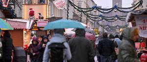 Der bisherige Weihnachtsmarkt „Blauer Lichterglanz“.