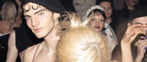 Die Schauspielerin Anastasia Iwlejewa auf einer Party im Moskauer Club Mutabor.