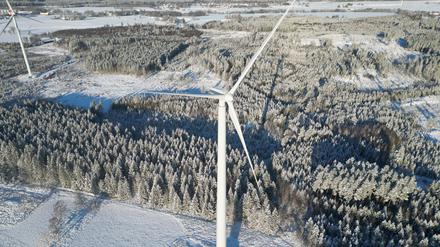 Schnee von heute. Die Modvion-Anlage ist gerade erst in Betrieb genommen worden.