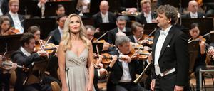 Vida Mikneviciute und Jonas Kaufmann beim Silvesterkonzert der Berliner Philharmoniker 2023. 