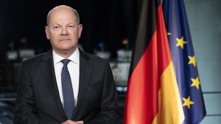 Ein ernstes Jahr: Kanzler Olaf Scholz