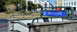 Der Moritzplatz Der U-Bahnhof Moritzplatz an der Oranienstraße / Heinrich-Heine-Straße in Berlin Kreuzberg Foto: Doris Spiekerrmann-Klaas