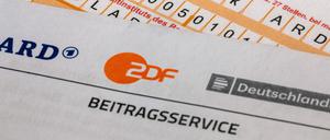 Beitragsformular für die öffentlich-rechtlichen Sender.