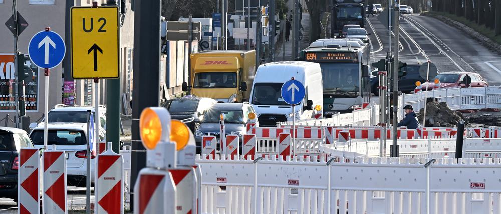 Das Leipziger Dreieck ist aktuell Potsdams größte Straßenbaustelle. 