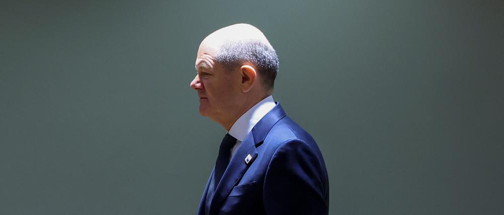 Bundeskanzler Olaf Scholz (SPD) 